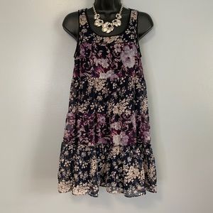 Kimchi Blue Floral Ruffle Swing Mini Dress